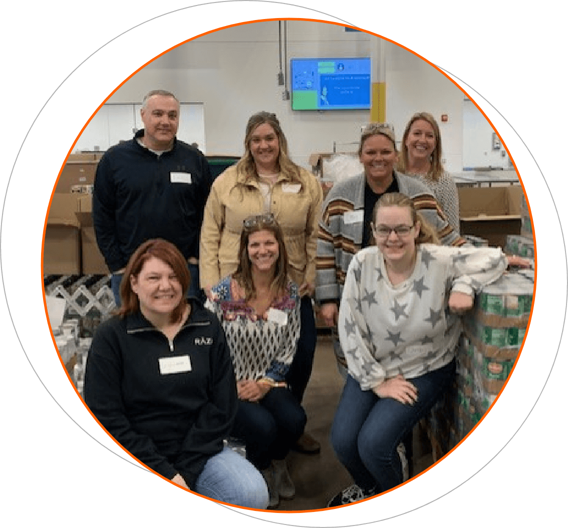 RAZR employees at Secondhand Harvest in Brooklyn Park, MN